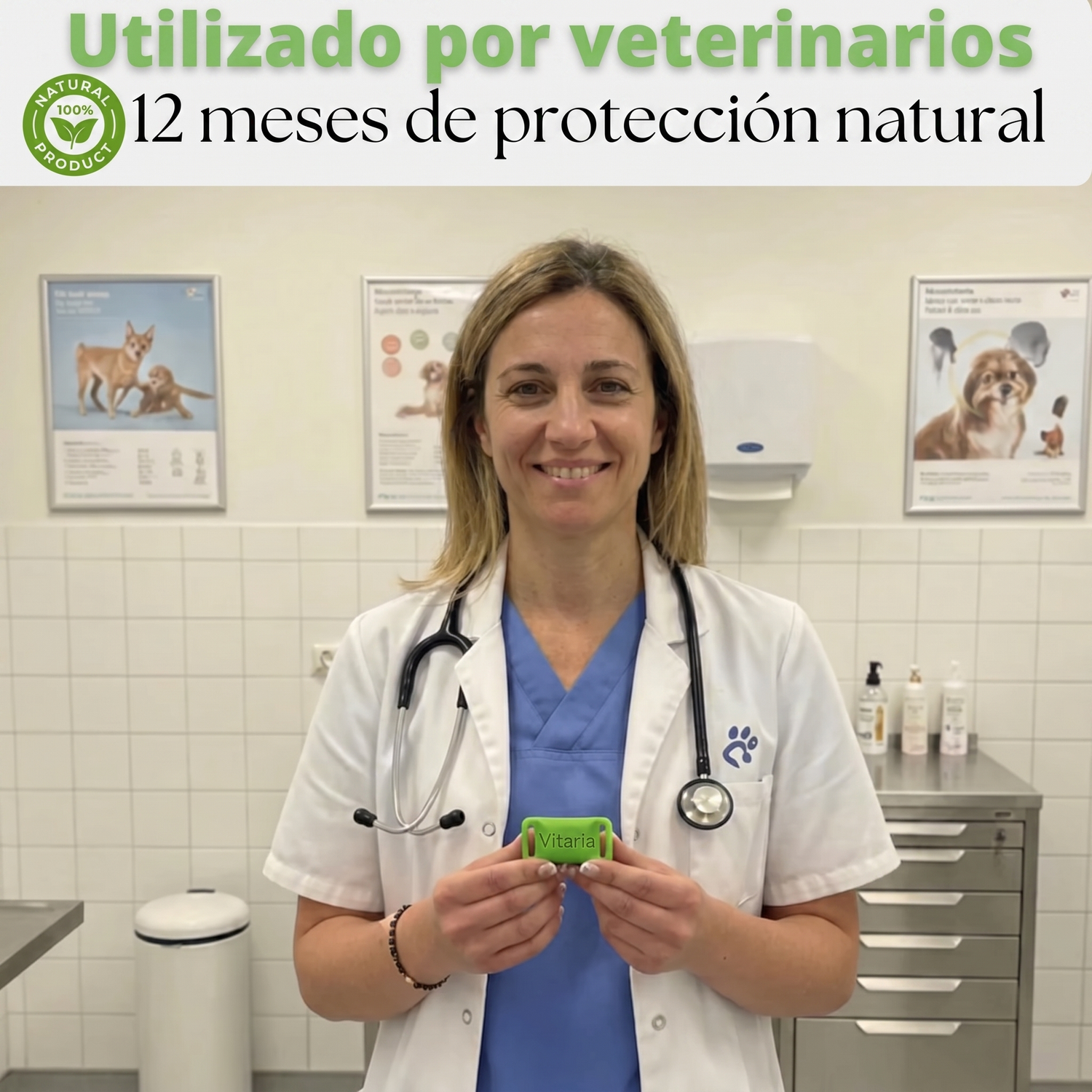 Colgante Vitaria™ - 12 meses de protección natural para perros